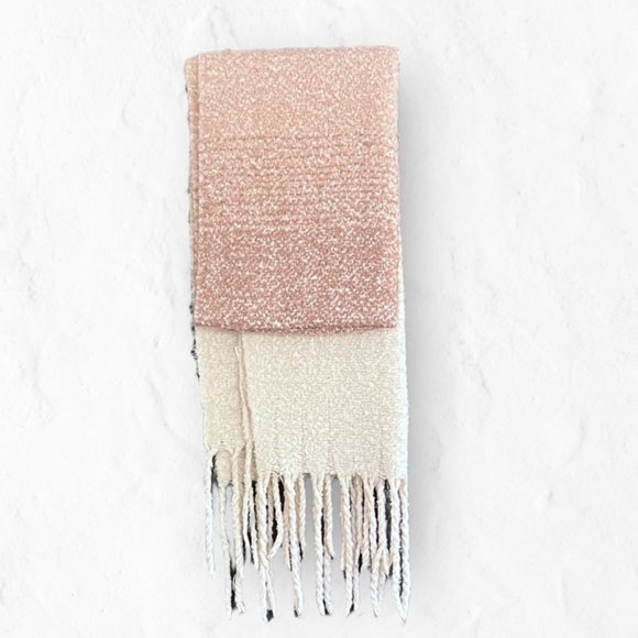 Mer Sea Oversized Blanket Scarf Tan Ombre - Picture 2 of 3